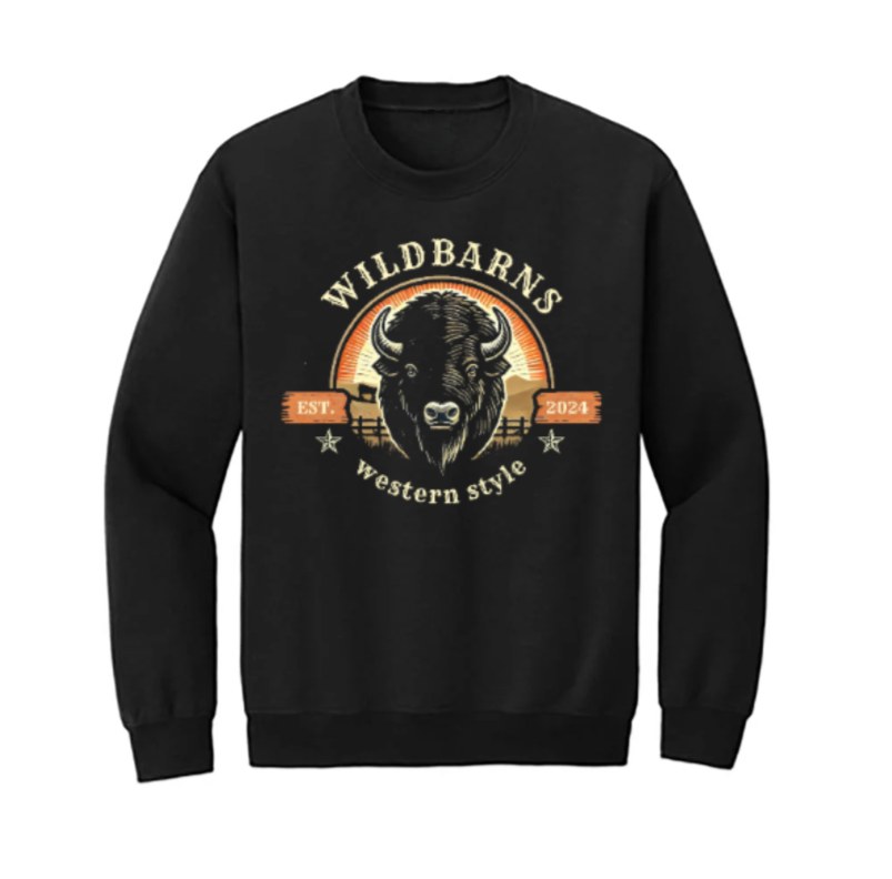 Crewneck Enfants - Bison | Noir