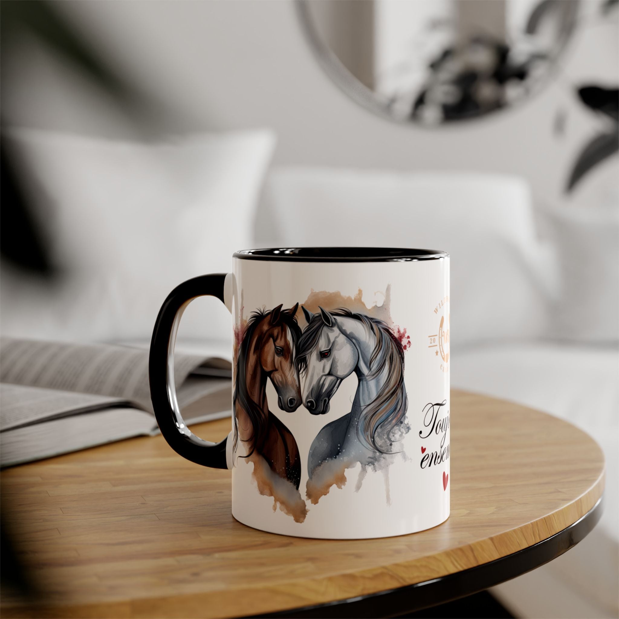 Tasse noire - Horses&Love