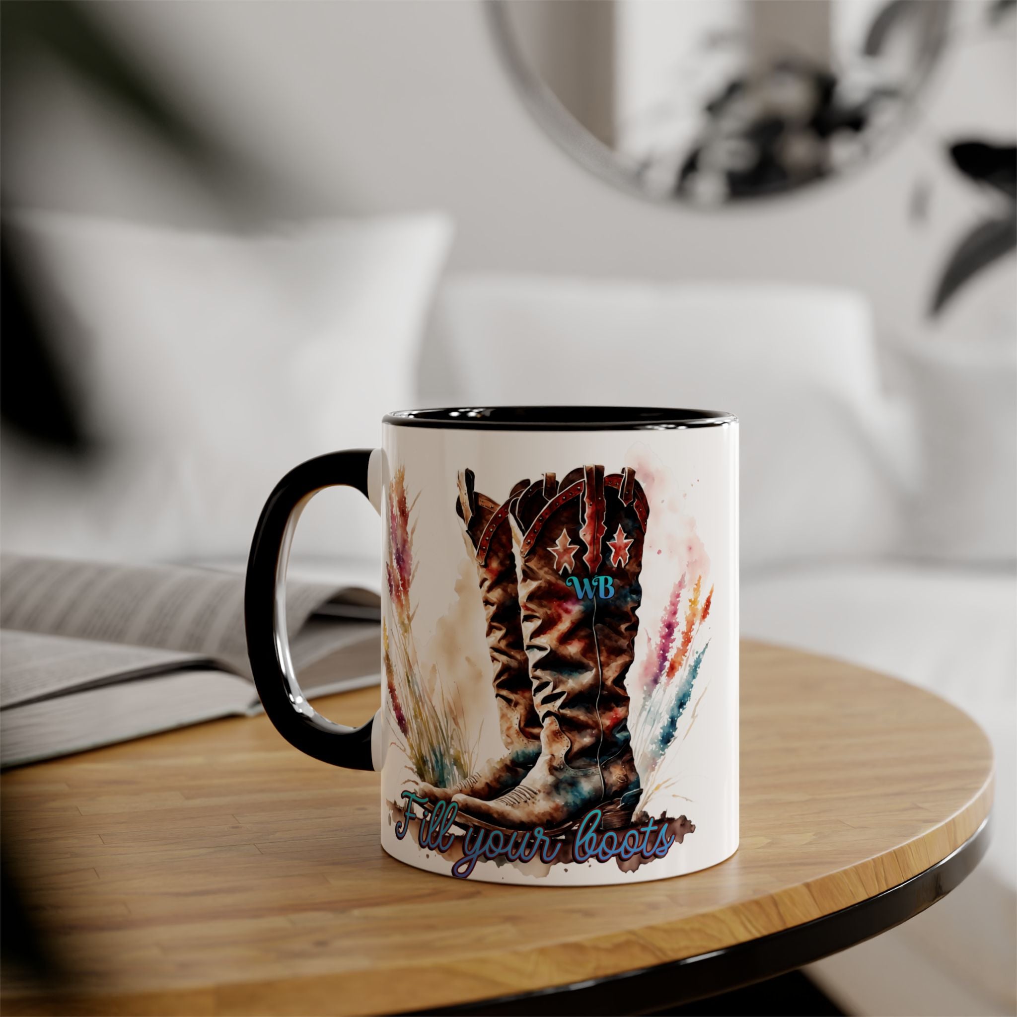 Tasse noire - Fill your boots