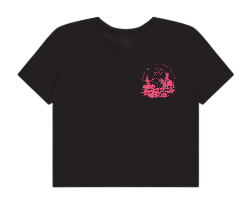 Crop Top - Riding (pink) | Black