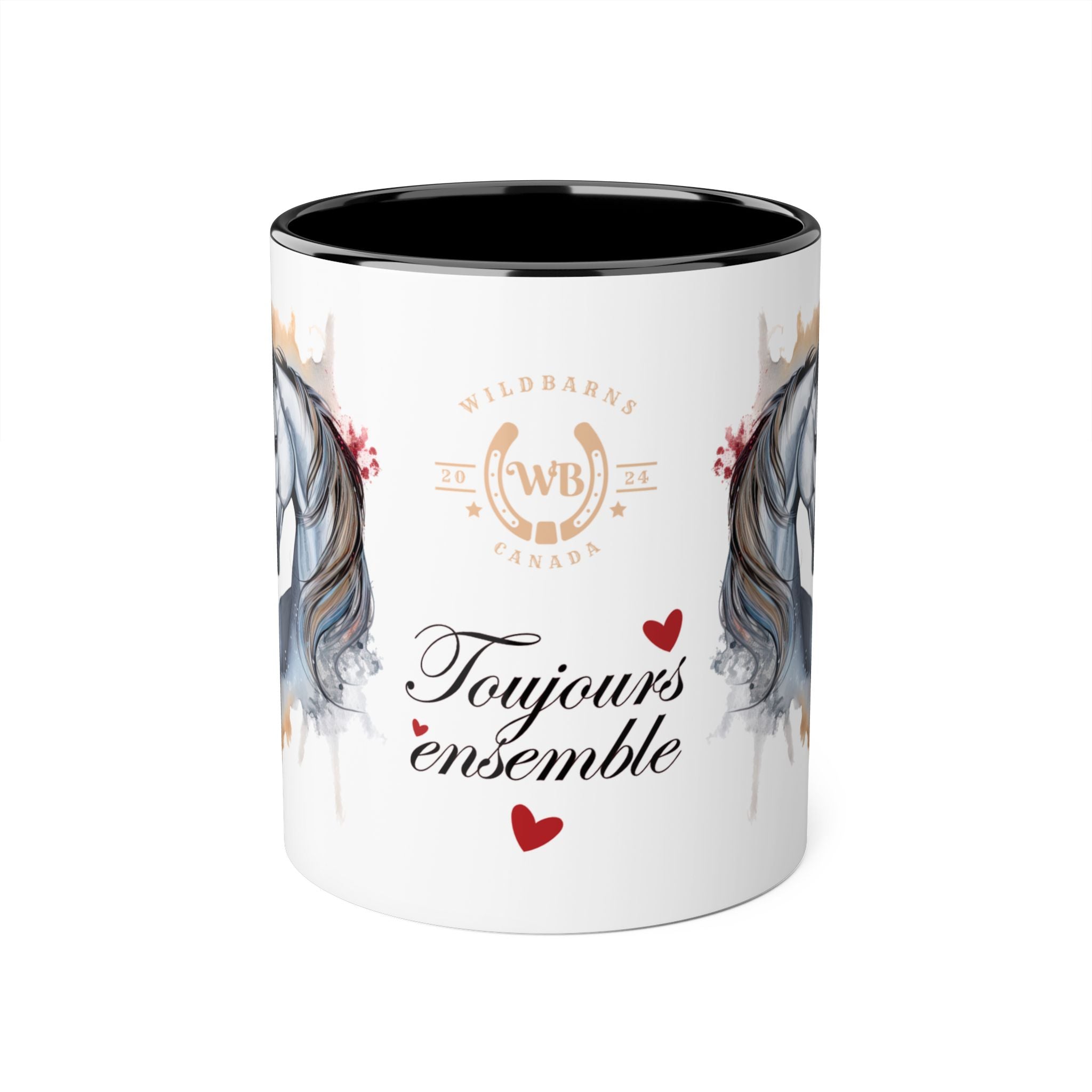Tasse noire - Horses&Love