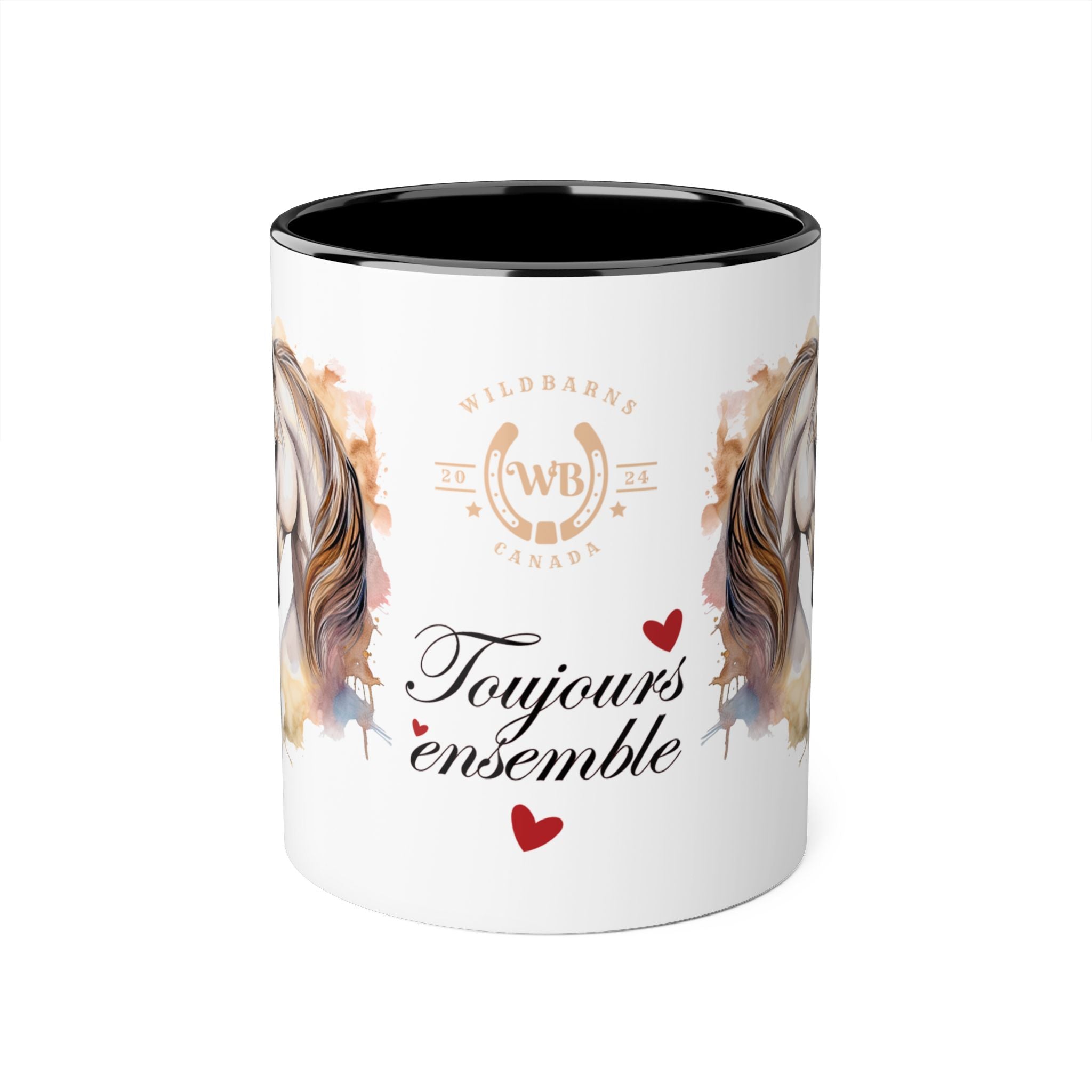 Tasse noire - Horses&Love2