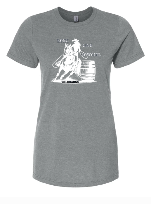 Women's White Long Live Cowgirl T-Shirt