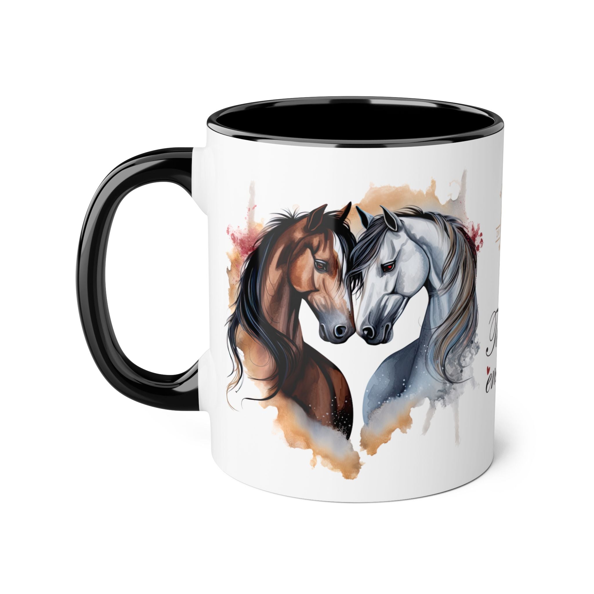 Tasse noire - Horses&Love