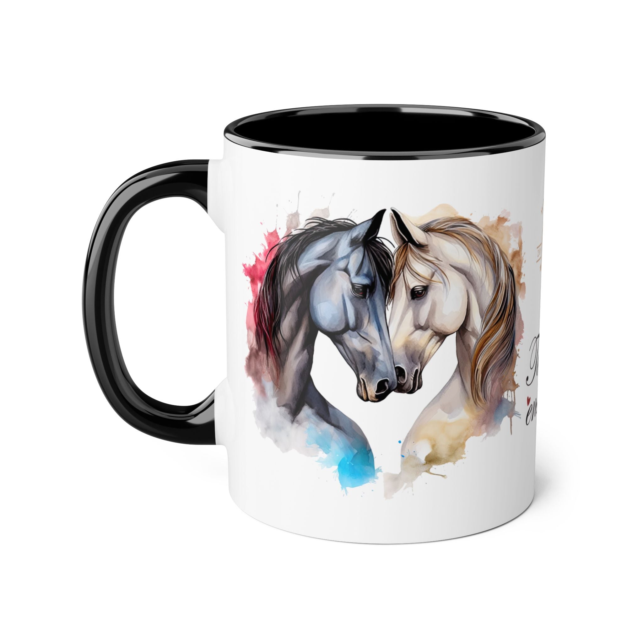 Tasse noire - Horses&Love2