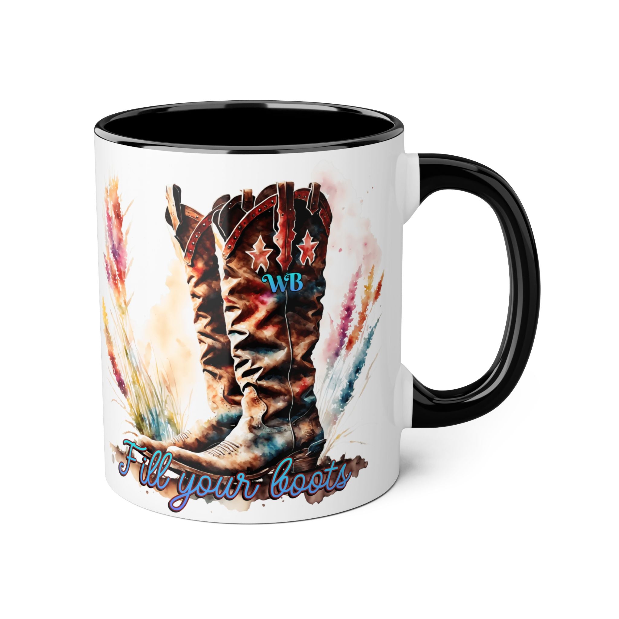 Tasse noire - Fill your boots