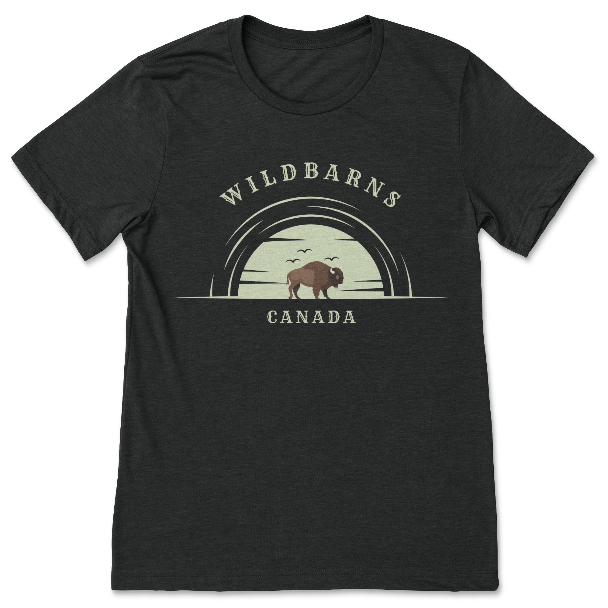 Adults T-shirt - Buffalo green sun