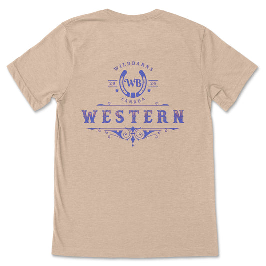 Adults T-Shirt | WB Western (blue script)