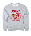Youth sweatshirt - Christmas Highland Cow