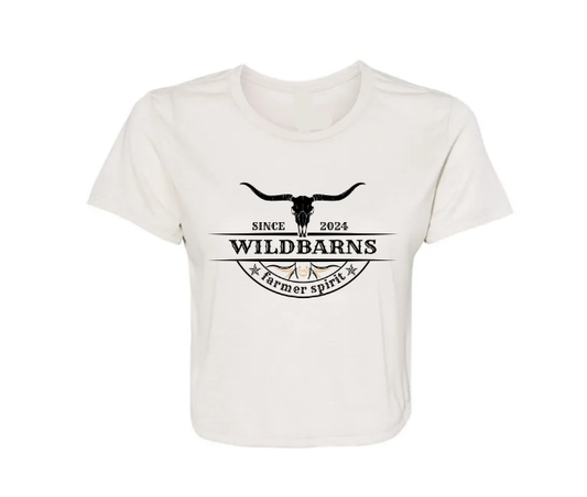 Crop Top - Black Longhorn