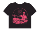 Crop Top - Riding (pink) | Black