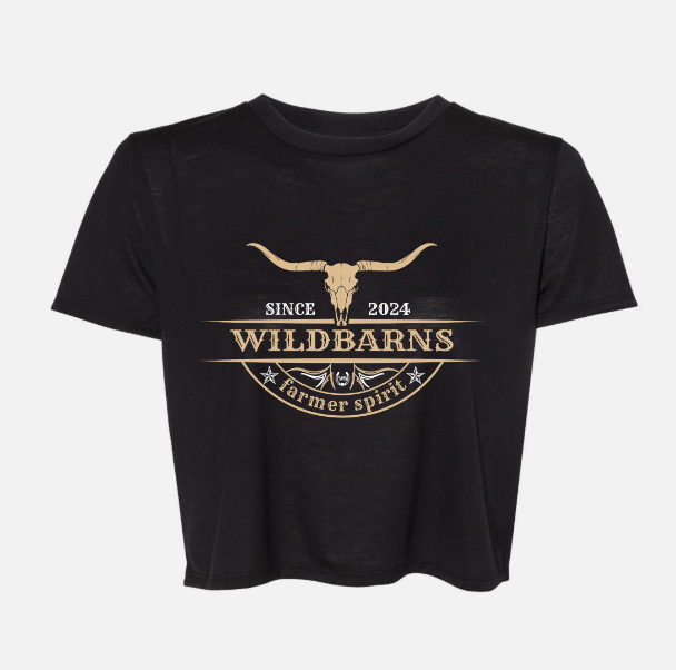 Crop Top - Longhorn | Noir