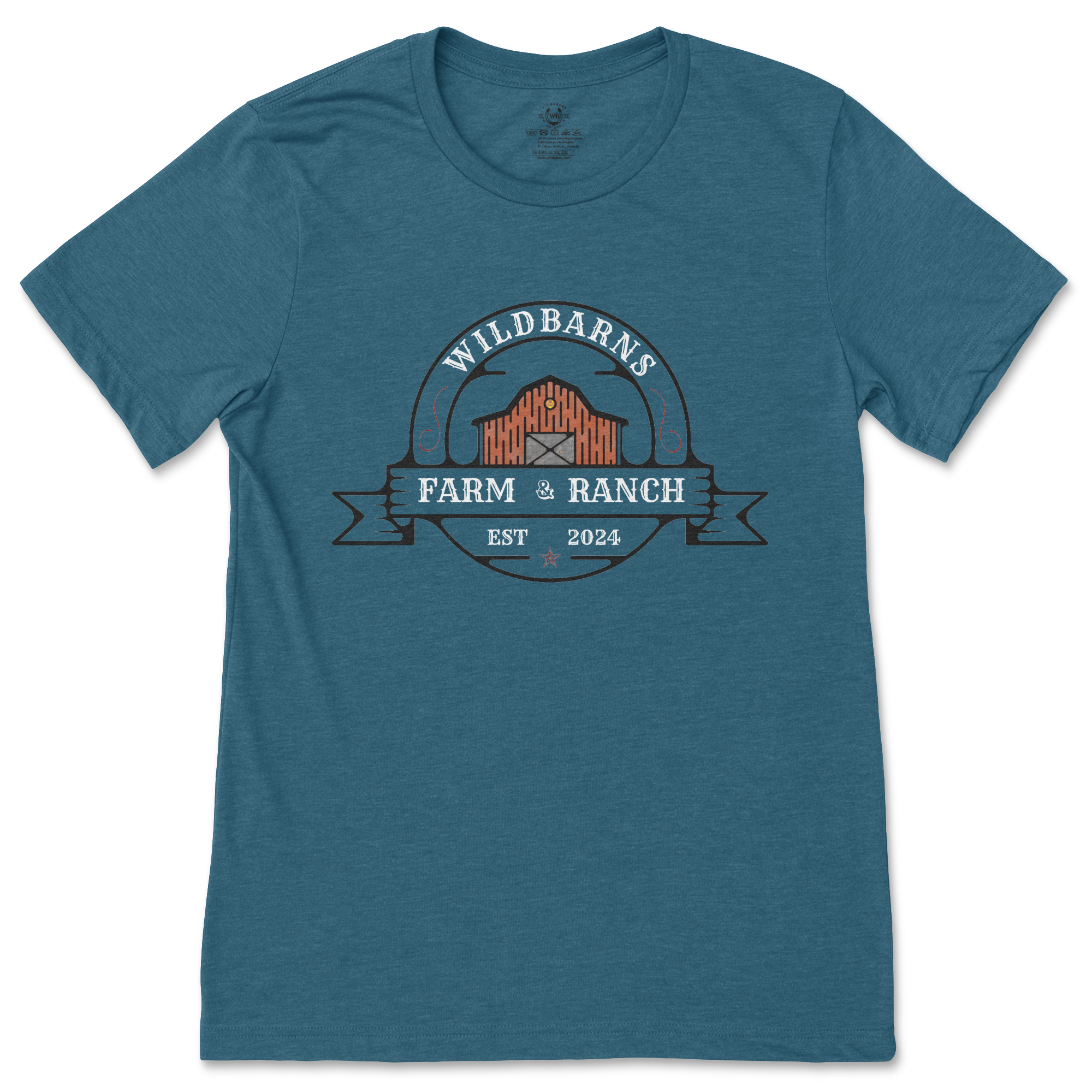 T-Shirt - Farm & Ranch | Vert-Bleu foncé