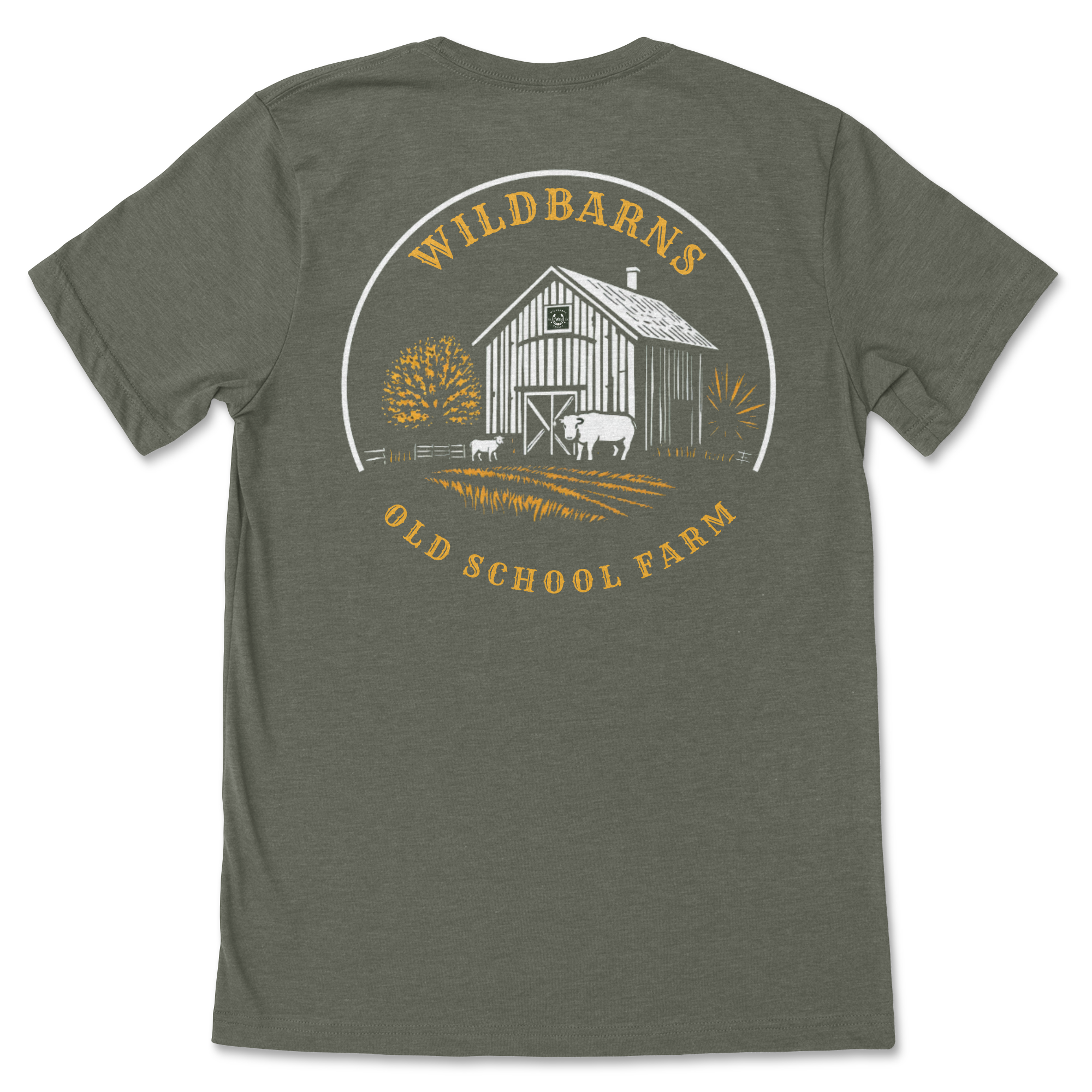 T-Shirt - Old Barn | Vert militaire