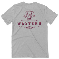 T-Shirt - Western (red) | Grey