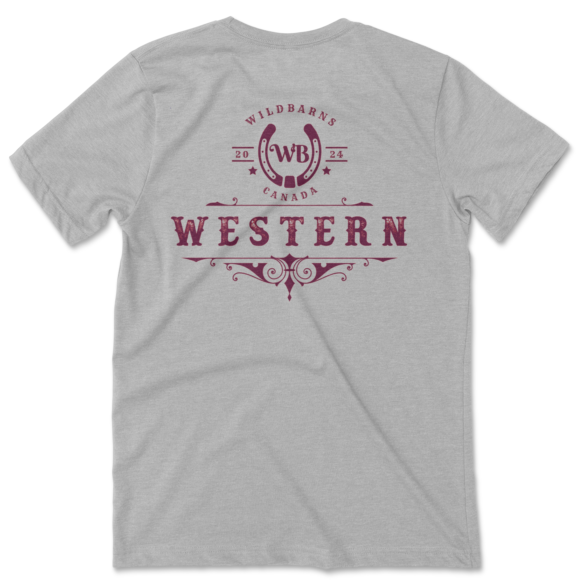 T-Shirt - Western (red) | Grey