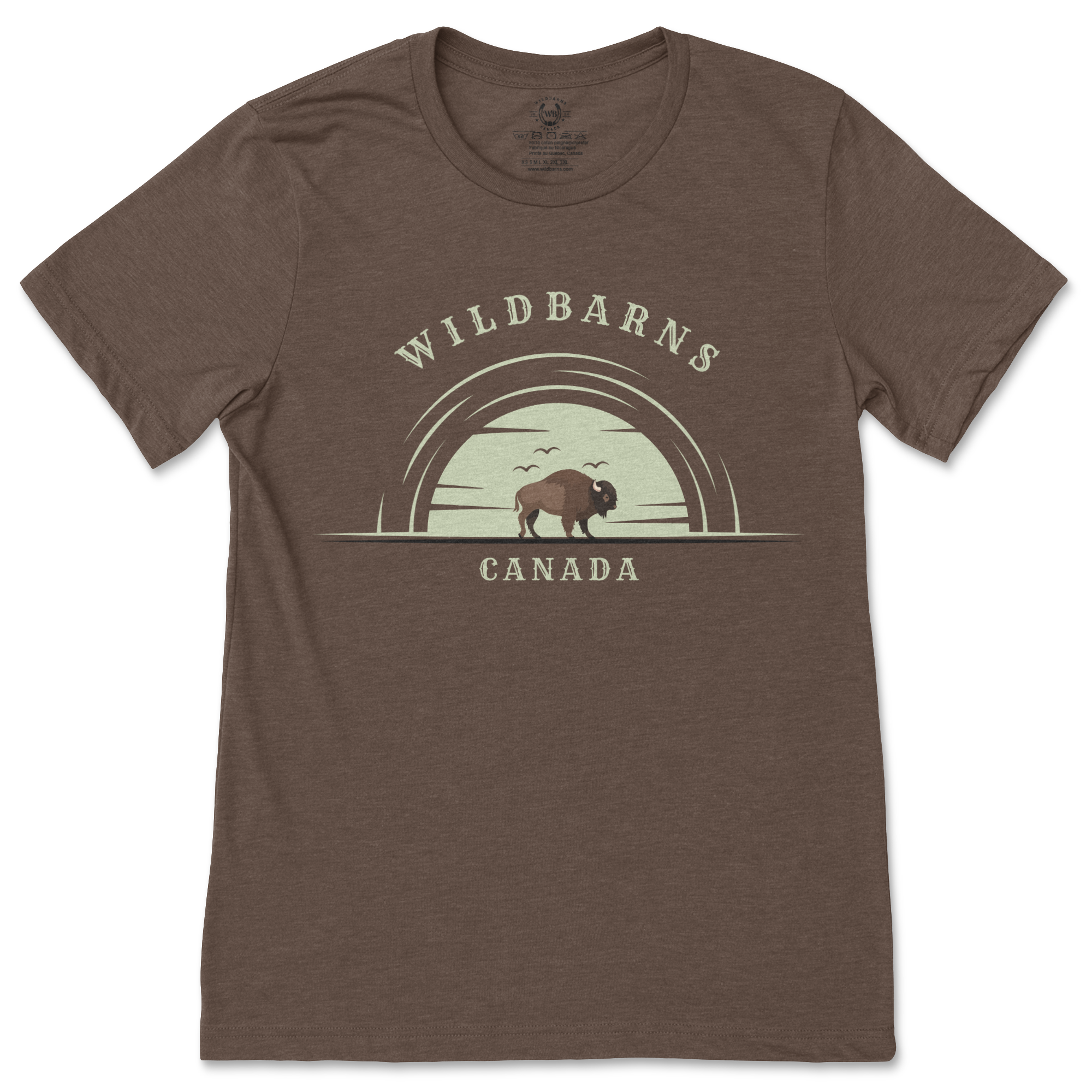 T-Shirt Adultes - Bison | Brun