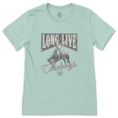 T-Shirt Adultes - Long live Cowboy | Menthe