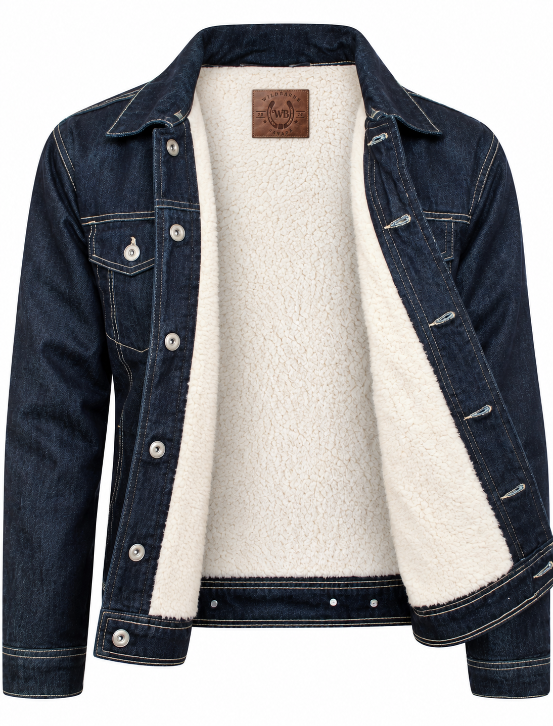 Adultes Hommes | Veste Jeans doublure Sherpa