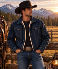 Adultes Hommes | Veste Jeans doublure Sherpa