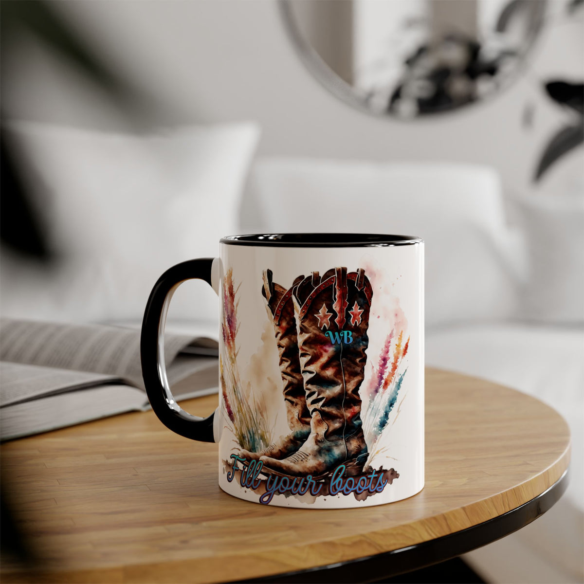 Black mug - Fill your boots