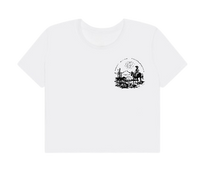 Crop Top Tank  - Riding (black) | White