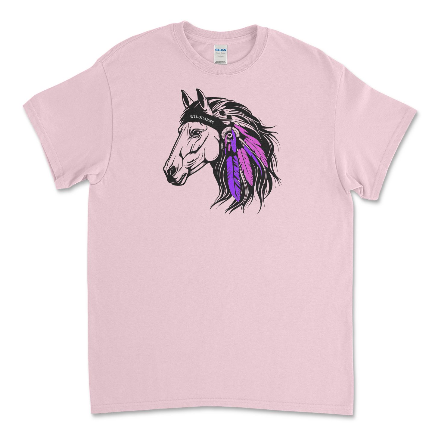 T-Shirt Enfants Cheval plumes