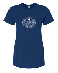 T-Shirt Femmes - Longhorn blanc | Bleu marine