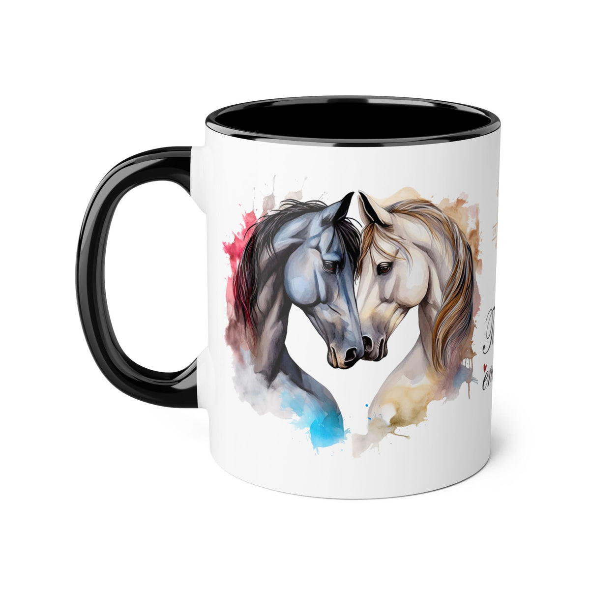 Black mug - Horses&Love2