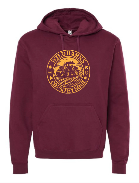Adult Hoodie - Tractor | Bordeaux
