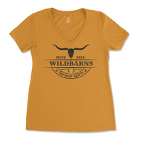 T-Shirt Col V - Longhorn 3 | Or antique