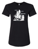 T-Shirt Femmes - Long live Cowgirl | Noir