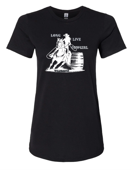 T-Shirt Femmes - Long live Cowgirl | Noir