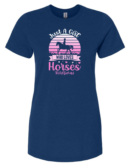 T-Shirt Femmes Love Horses