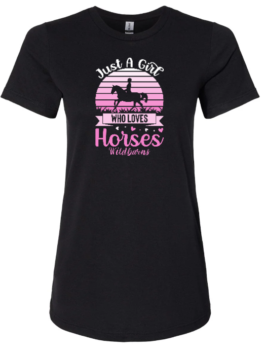 T-Shirt Femmes Love Horses