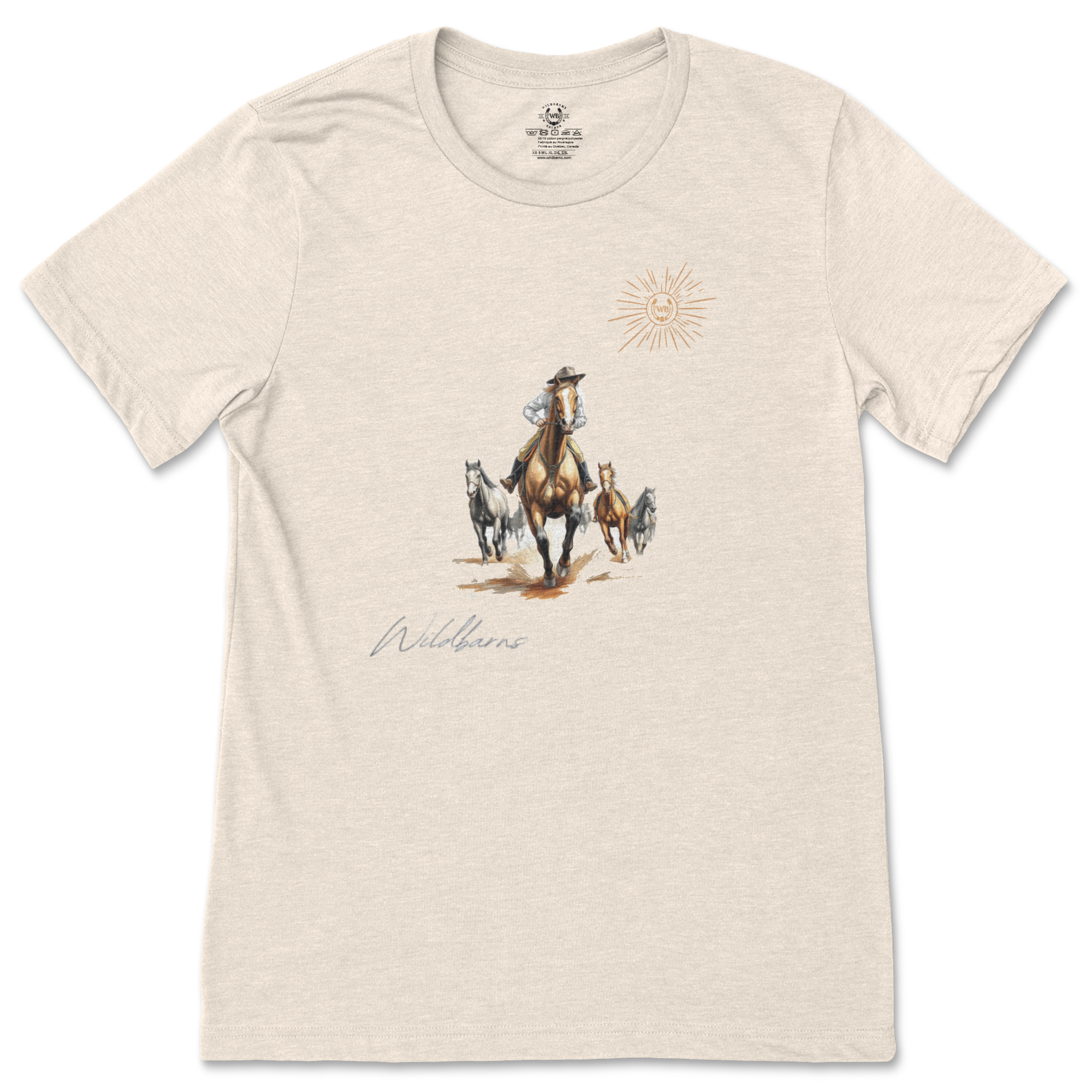 T-Shirt Adultes - Course | Beige