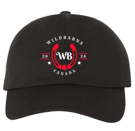 Casquette pleine WB rouge-blanc | Noir