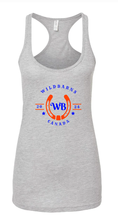 Camisole WB bleu-orange | Gris clair