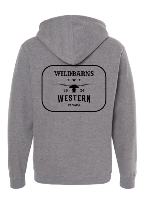 Adults Hoodie Long Horn (back)