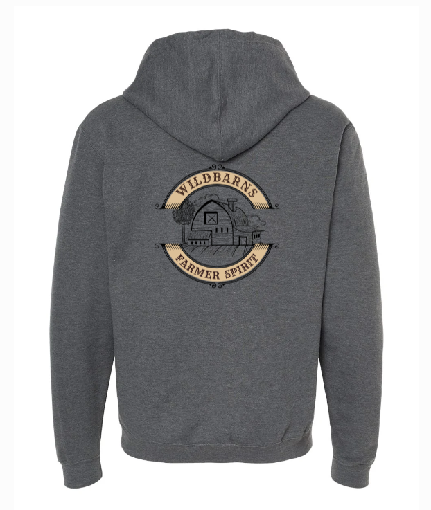 Hoodie Adultes Fermette | Gris foncé