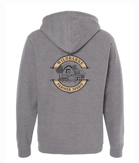 Hoodie Adultes Fermette | Gris