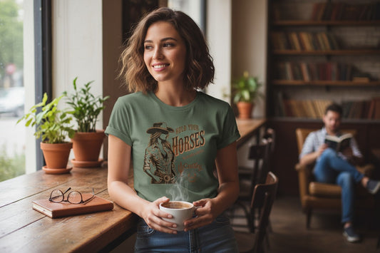 Adults T-Shirt | Hold your horses