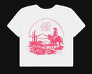 Crop Top - Riding (pink) | White