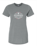 T-Shirt Femmes - Longhorn blanc | Métallique