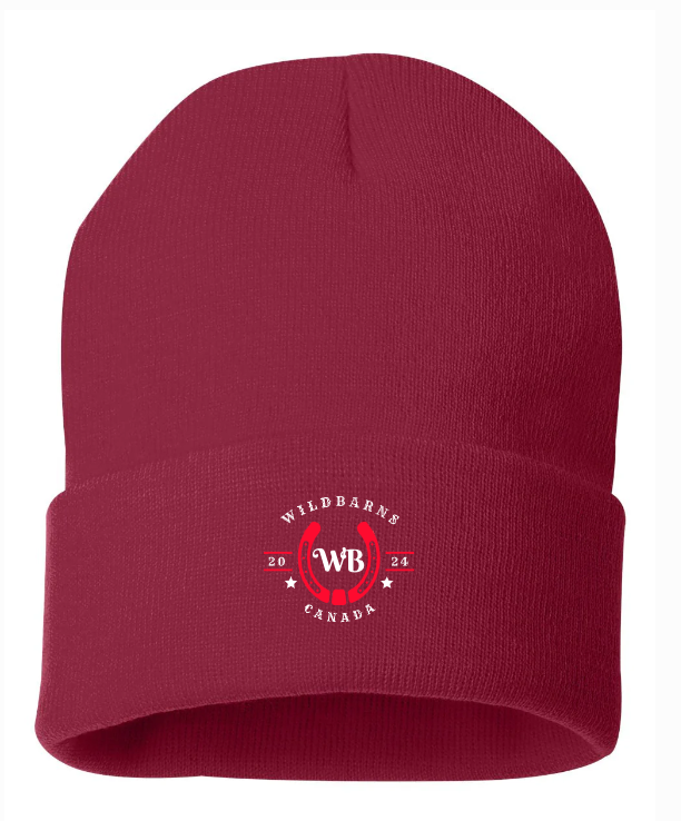 Tuque WB rouge-blanc